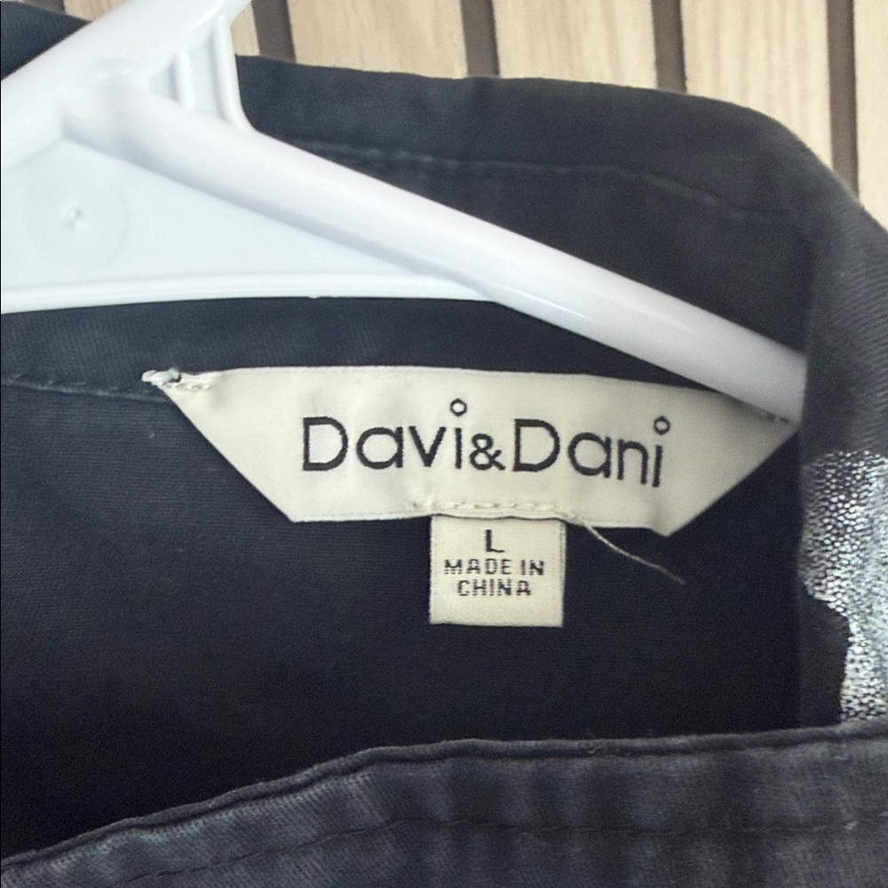 DAVI & DANI Black Jacket with Silver Accent - Picture 2 of 2